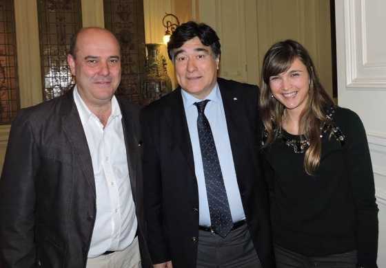 Zannini recibió a Giaccone y Traverso