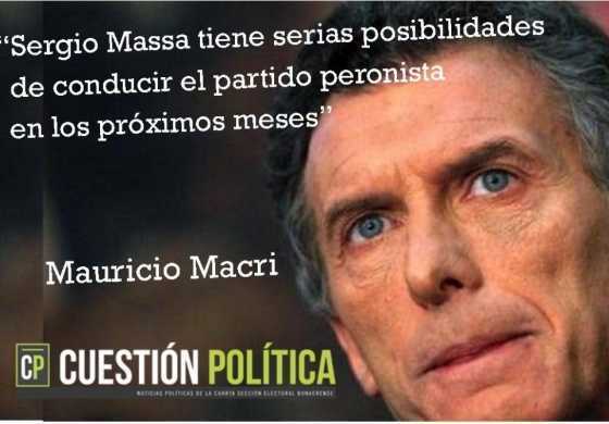 "Sergio Massa tiene serias posibilidades de conducir el partido peronista en los próximos meses"