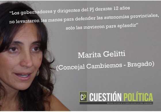 "Los gobernadores del PJ durante 12 años no levantaron las manos para defender las autonomías provinciales, sólo las movieron para aplaudir".