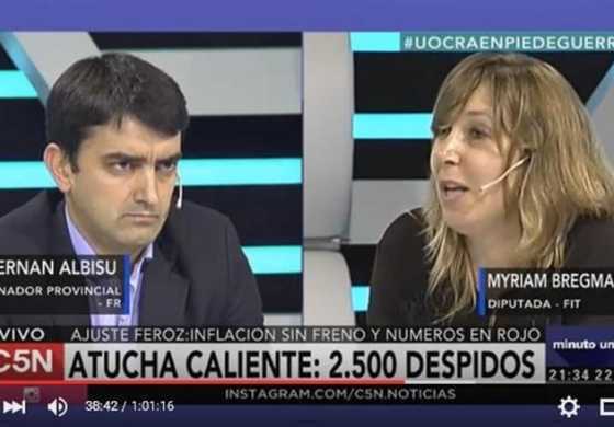 Albisu y Bregman debatieron en C5N