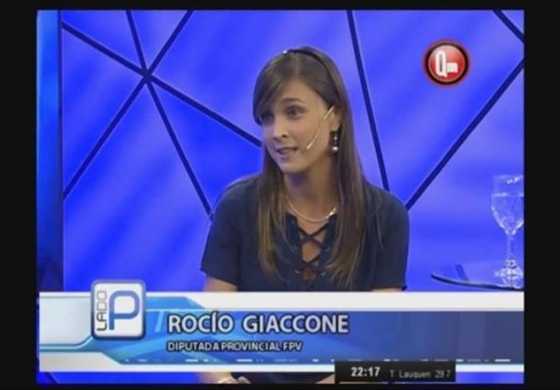 Giaccone visitó los estudios de Lado P 