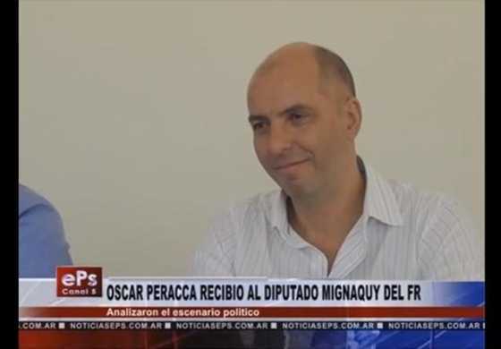 Mignaquy pasó por Bragado y hablo con el canal local