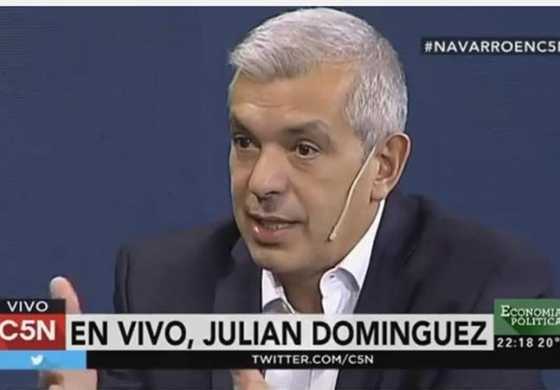 Julián Domínguez estuvo con Navarro