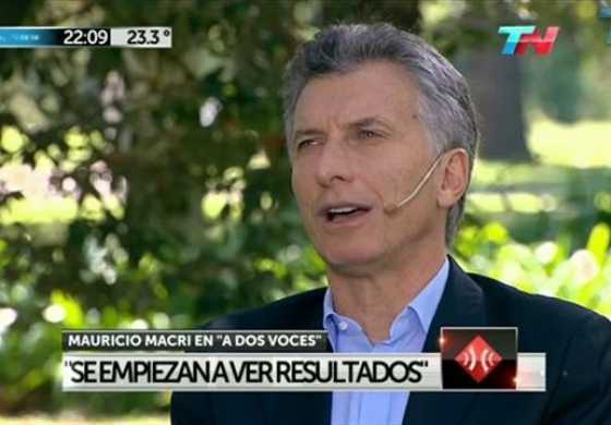 Macri estuvo en "A dos voces"