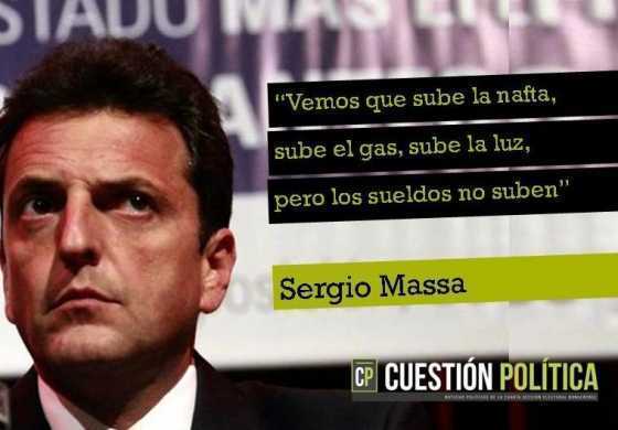 "Vemos que sube la nafta, sube el gas, sube la luz, pero los sueldos no suben"