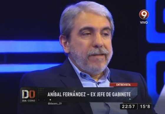 Aníbal Fernández estuvo en Canal 9