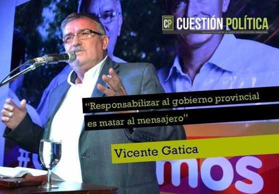 "Responsabilizar al gobierno provincial es cuestionar al mensajero"