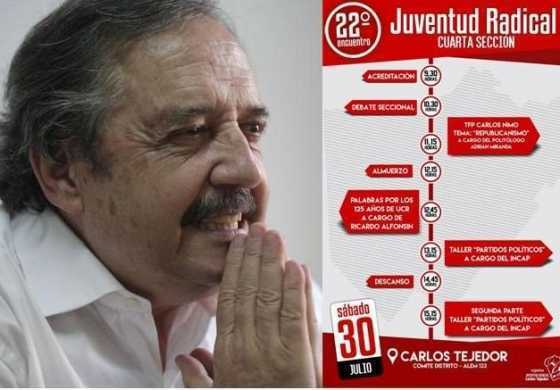  La JR de la cuarta sección electoral se reúne en el territorio de Sala y con el desembarco de Ricardo Alfonsín