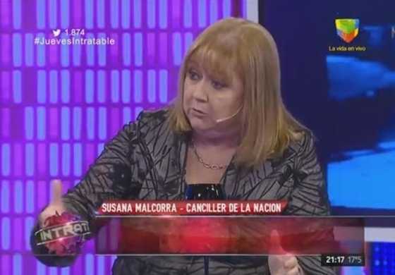 Malcorra explicó la "causa Malvinas" en el piso de Intratables