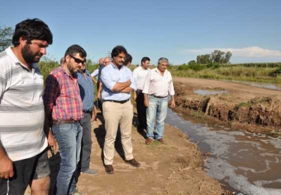 VILLEGAS I El Ministro Sarquís llegó a la zona inundada y anunció asistencia por $460 millones