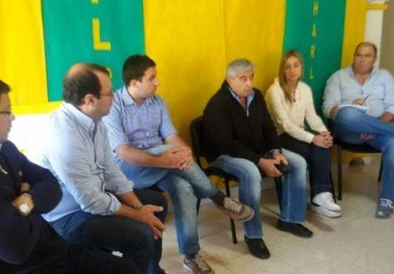  Daletto, Sánchez, Ricchini y Vivani, junto con el intendente Campana, se comprometieron a trabajar en el conflicto de SanCor