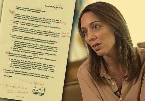 Mediante una carta que luego fue satirizada Vidal pidió a los docentes que finalicen las medidas de fuerza