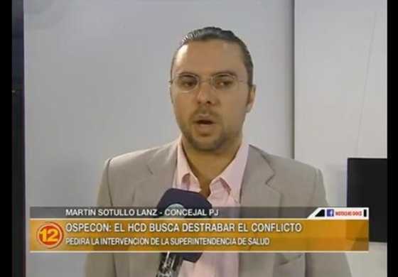  Sotullo Lanz pide que la Superintendencia de Salud local intervenga en un conflicto entre una obra social y el Círculo Médico