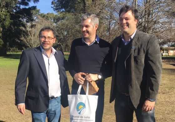  Peña se mostró junto a Barroso y valoró el rol de los intendentes amarillos