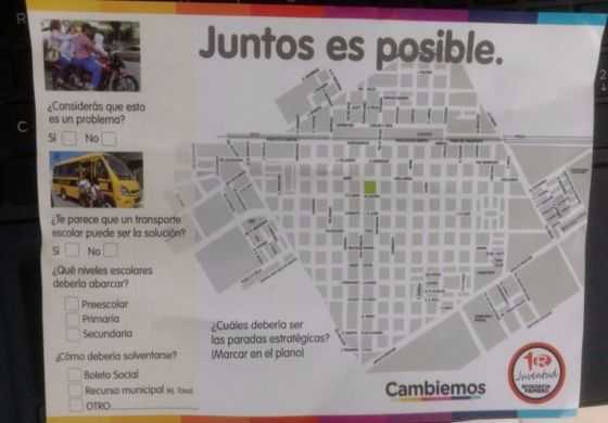  Santos versus el panfleto de campaña de Reynoso