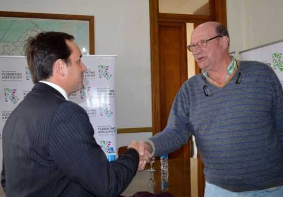  Tellechea se reunió con el rector de la UNNOBA en busca de acercar carreras a su distrito