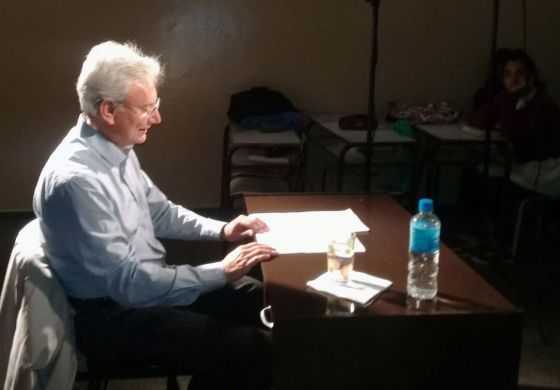  Horacio Pascual habló con los alumnos de la Escuela Secundaria N° 1 sobre agua y cloacas