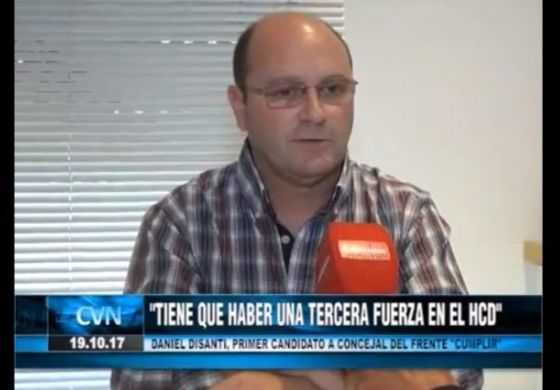  Disanti pidió espacio para "Cumplir" en el Deliberante local