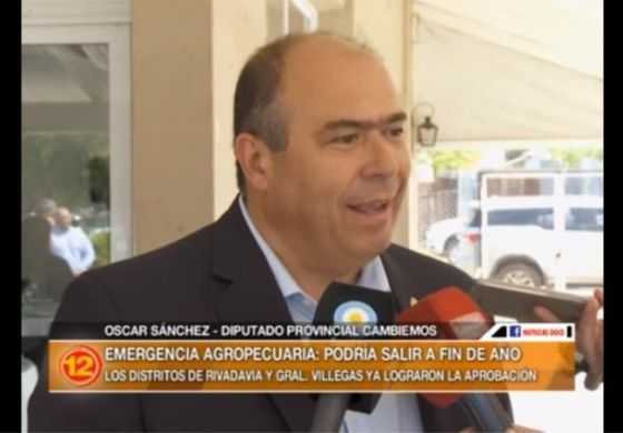 Sánchez no descartó que la Emergencia Agropecuaria llegue a Trenque Lauquen 