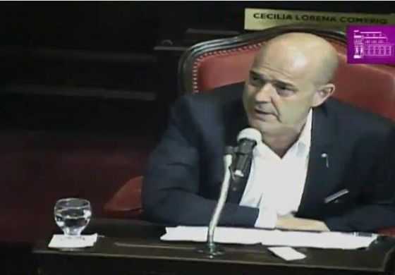En su primera intervención como senador, Traverso criticó la adhesión al Pacto Fiscal