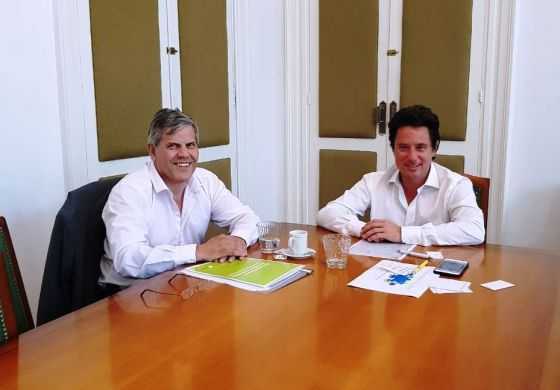Con proyectos bajo el brazo, Fabio Britos se reunió con Sánchez Zini