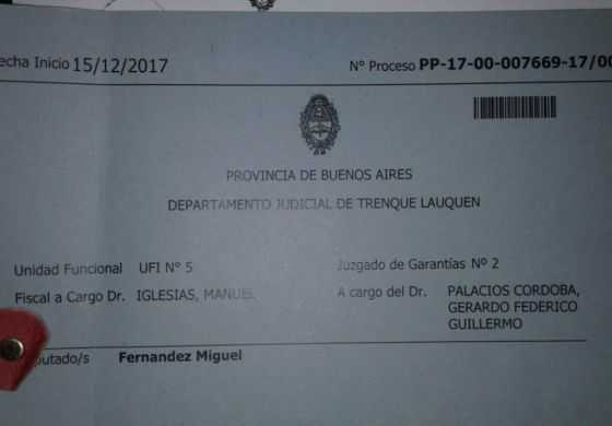  Imputan al intendente Miguel Fernández en una causa ambiental