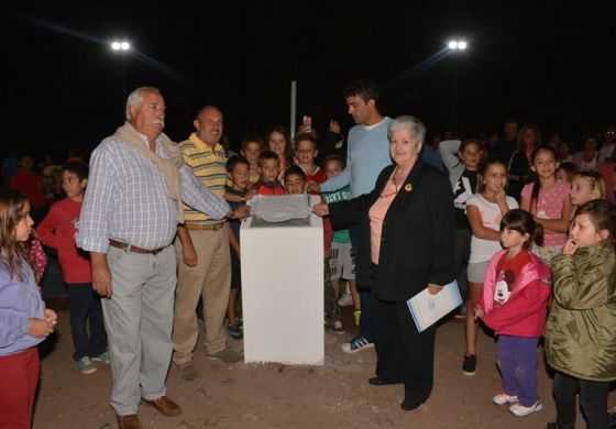  Guerrera inauguró un playón deportivo en Granada y afianza la obra pública en el interior del partido