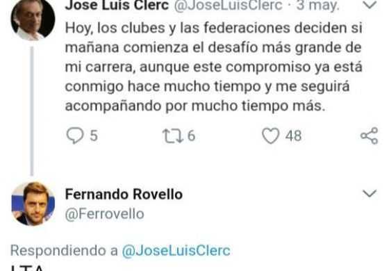  &ldquo;La tenés adentro&rdquo;: la increíble respuesta de Rovello a Jose Luis Clerc