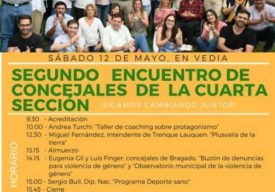  Todo listo para el segundo encuentro de concejales de Cambiemos de la Cuarta sección