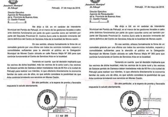  Zurro ofreció hacerse cargo de las oficinas de ARBA para evitar el traslado pero igual rechazaron su iniciativa
