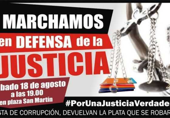  En el distrito que gobierna Aiola, autoconvocados llaman a marchar por la Justicia