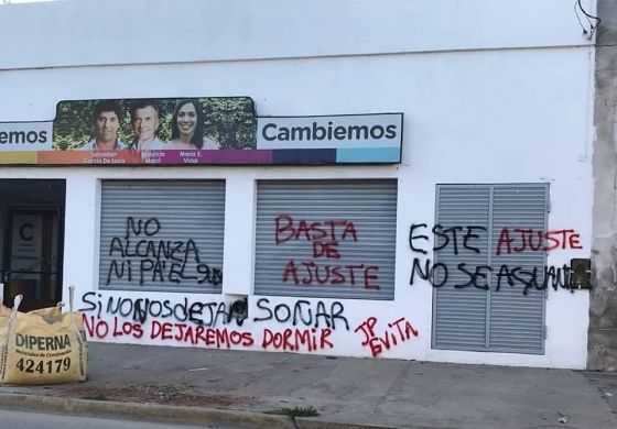  Pintadas contra Cambiemos: la UCR bonaerense repudió la violencia política 