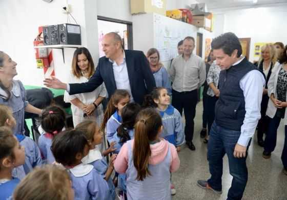  Guerrera recibió a Sánchez Zinny y recorrió instituciones educativas del distrito