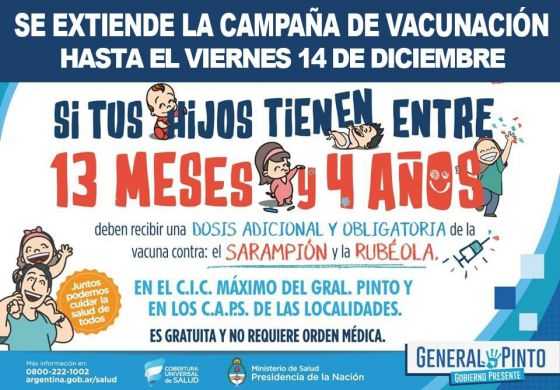  El 14 de diciembre finaliza la campaña de vacunación 