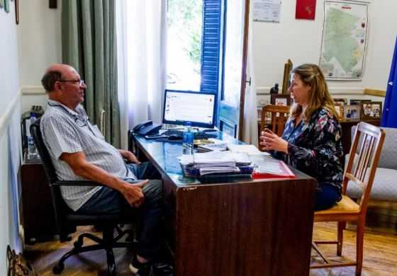 Zúccari recorrió la Cuarta y se reunió con dos intendentes de la región 
