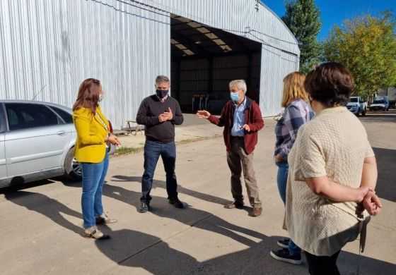 Junto a dirigentes del PRO local, Geloso realizó una recorrida por Lincoln 