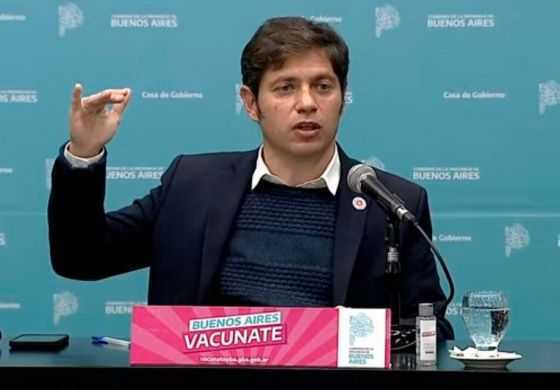 Kicillof volvió a ampliar la oferta de vacunas y los mayores de 35 años no necesitan turno para la primera dosis