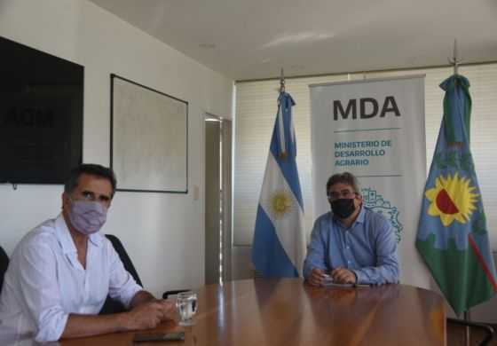 Juanci Martínez acordó con la provincia de Buenos Aires avanzar en las gestiones para el desarrollo de la producción agrícola 