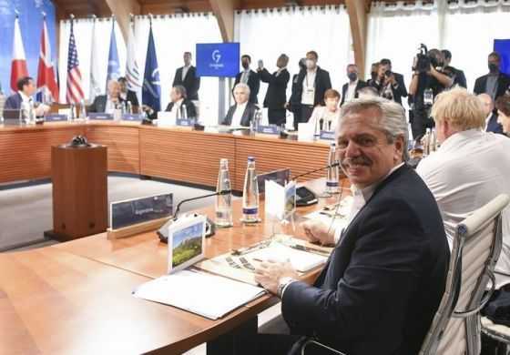 Alberto participó de la cumbre del G7 y pidió &ldquo;impuestos que corrijan la concentración del ingreso&rdquo;