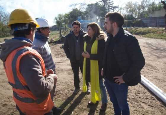  Guzzo destacó la inversión de Provincia en la obra de cloacas de Baigorrita