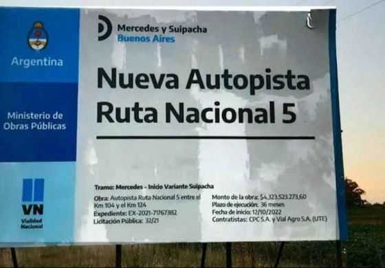 El reclamo por la obra de la Autovía de la Ruta N° 5 vuelve a copar la agenda