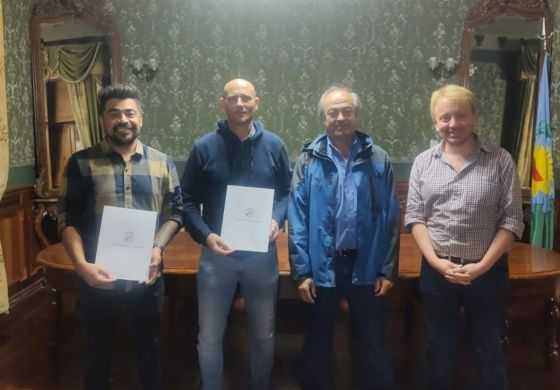  De paseo por Tapalqué: Lago firmó convenio y trazó un agenda común con Cocconi