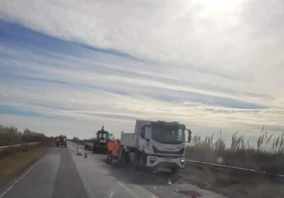 Realizan obras de bacheo preventivo en la Ruta Nacional 33: Qué tramos de la Cuarta alcanzan