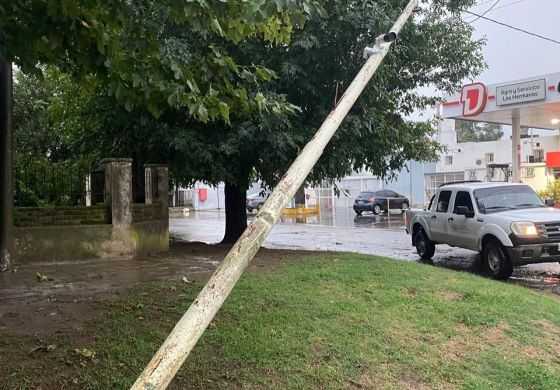 Un temporal azotó General Arenales: los daños causados y el mensaje de la intendenta
