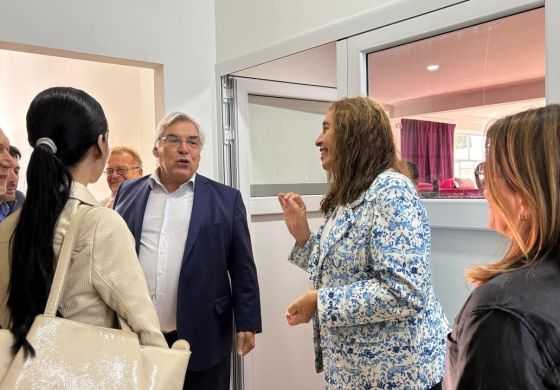Con un mensaje sobre el cambio climático, Alegre inauguró una obra clave en la Escuela Agraria