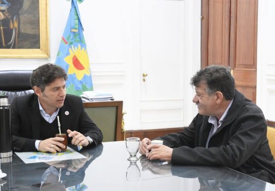 Sergio Barenghi viajó a La Plata y tuvo un cara a cara con Kicillof