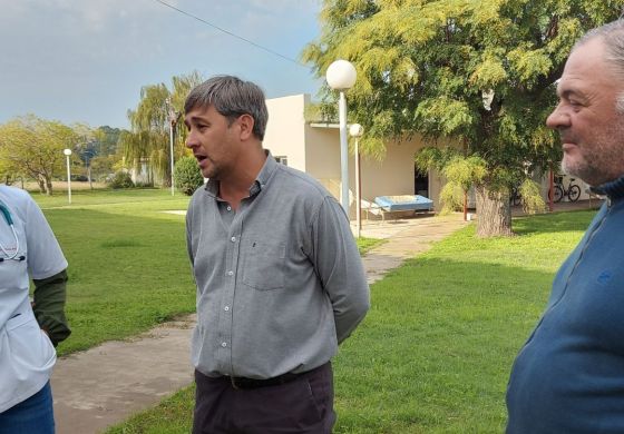 Pugnaloni presentó la renovación del sistema de calefacción y agua en el Hospital