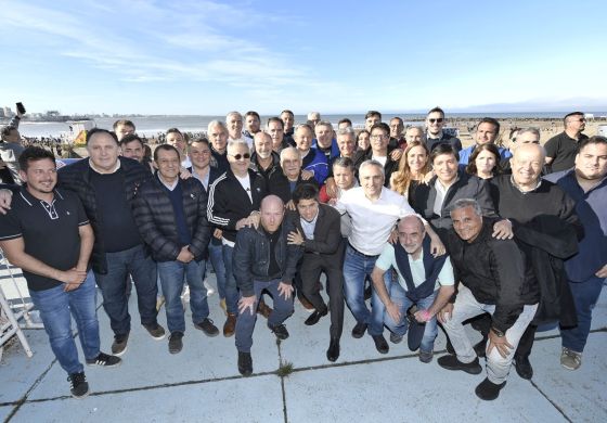 Intendentes de la Cuarta no se perdieron la inauguración de la final de los Juegos Bonaerenses