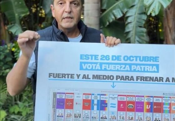 Massa volvió a mostrar cómo se usa la BUP y desde la Cuarta lo respaldaron