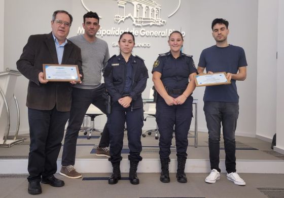 Reconocieron a las policías heroínas que salvaron a una beba en General Pinto